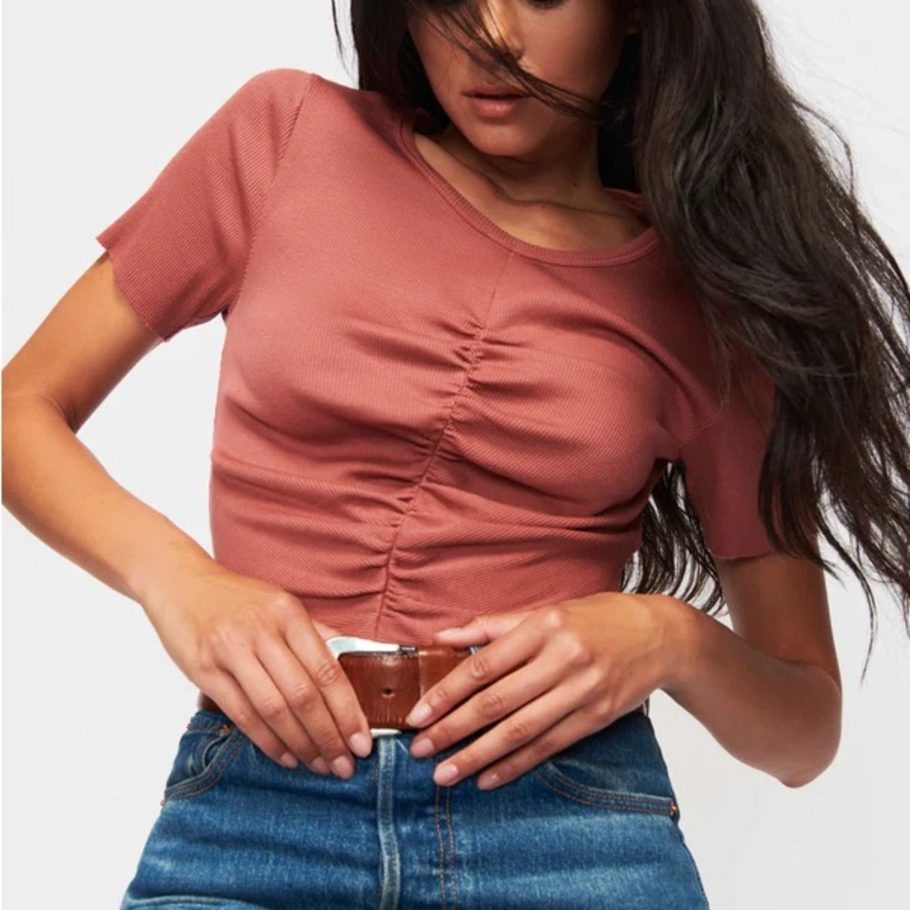 NWT Nation LTD Nevina ruched tee